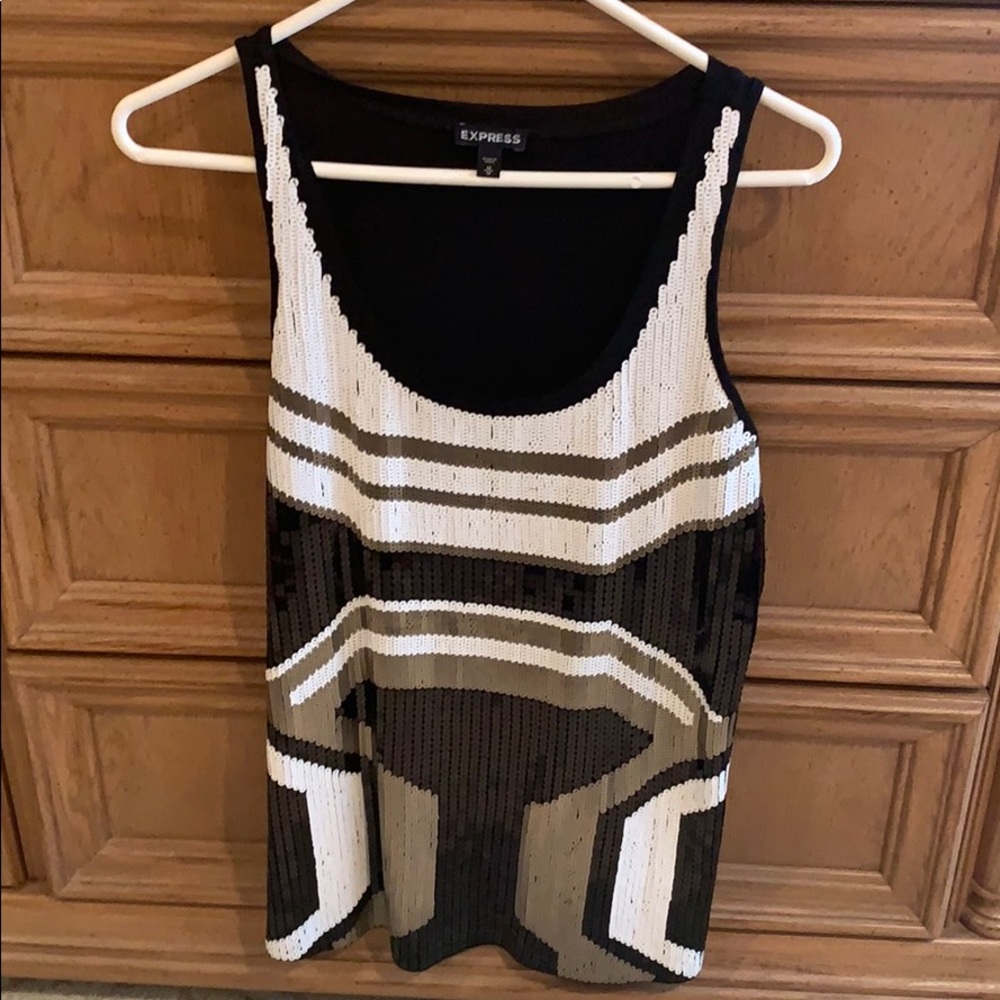 Stunning sequin tank top! Only worn once.